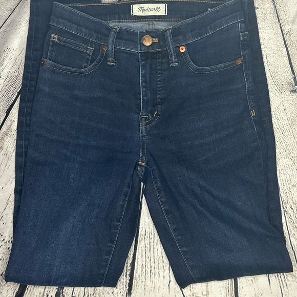 Madewell Jeans 9” High Rise Skinny in Atlantic Size 25 Sold Out in Stores - Picture 2 of 16
